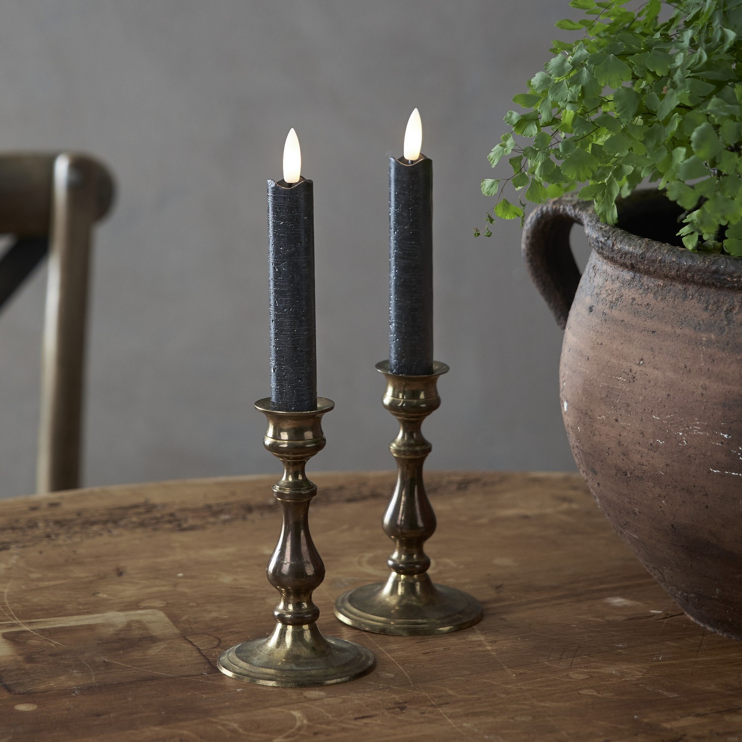 Antikljus Star Trading Flamme 2-pack Svart 150 mm