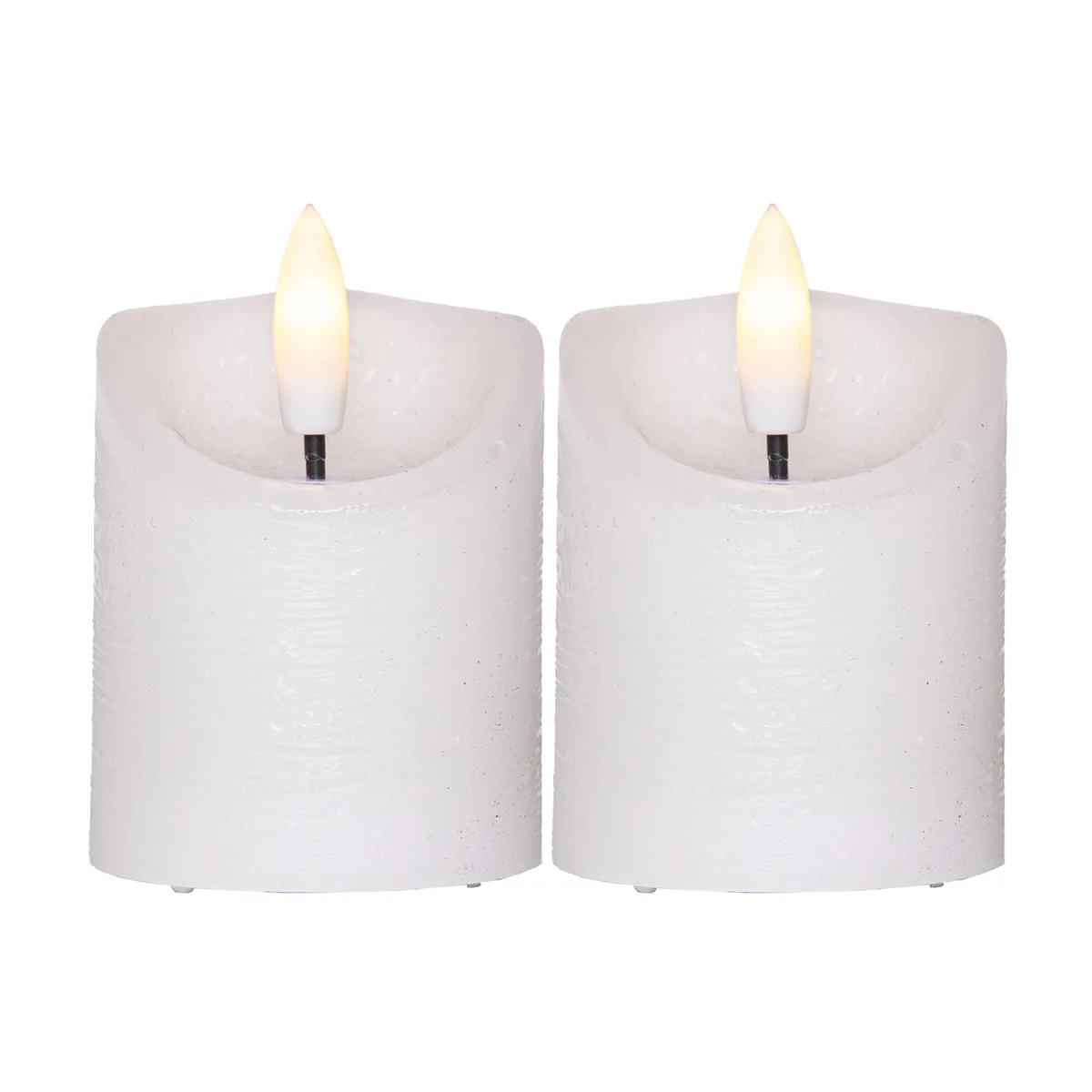 LED-Blockljus Star Trading Flamme Rustic 2-pack