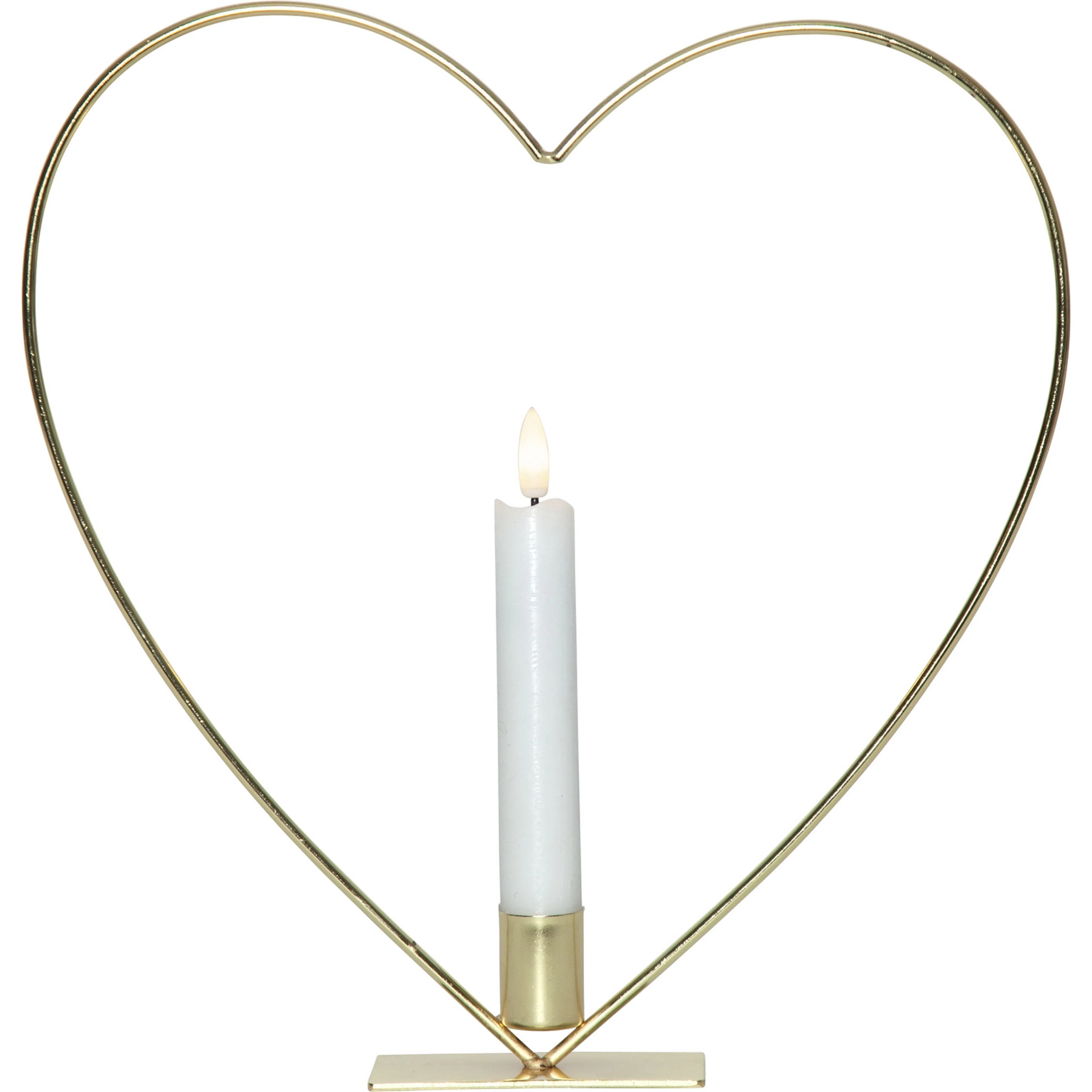 Inomhusdekoration Star Trading Flamme Heart Fristående