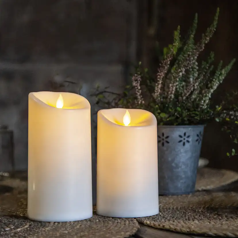 Blockljus Star Trading M-Twinkle LED Ivory