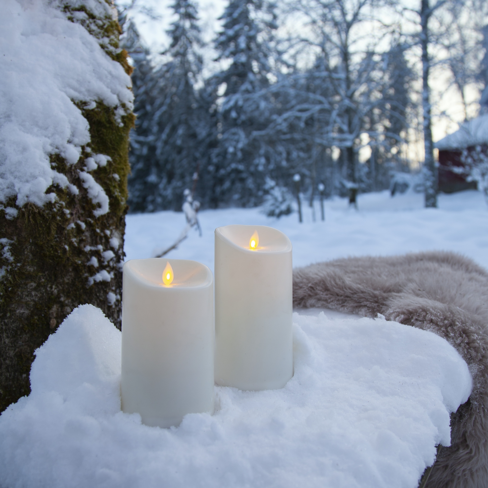 Blockljus Star Trading M-Twinkle LED Ivory