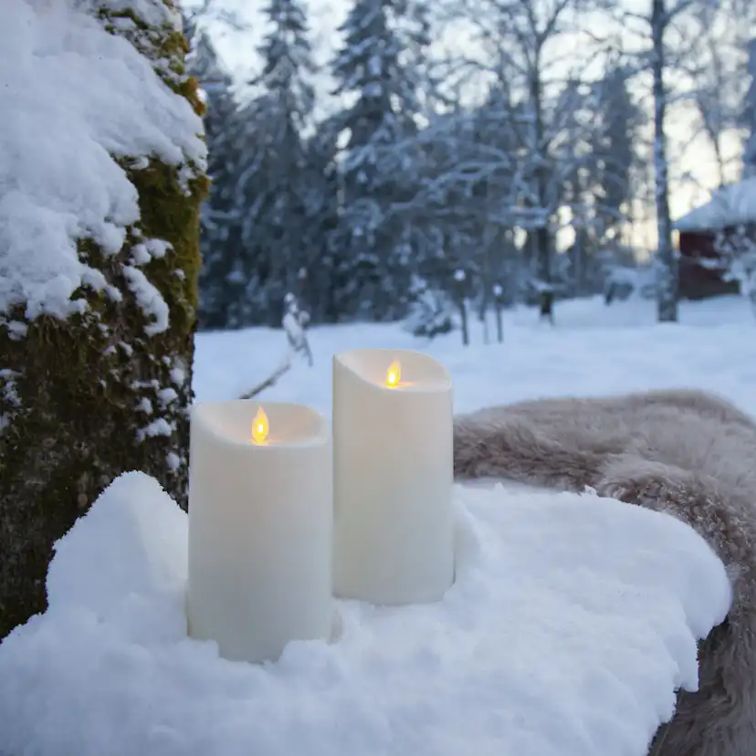 Blockljus Star Trading M-Twinkle LED Ivory