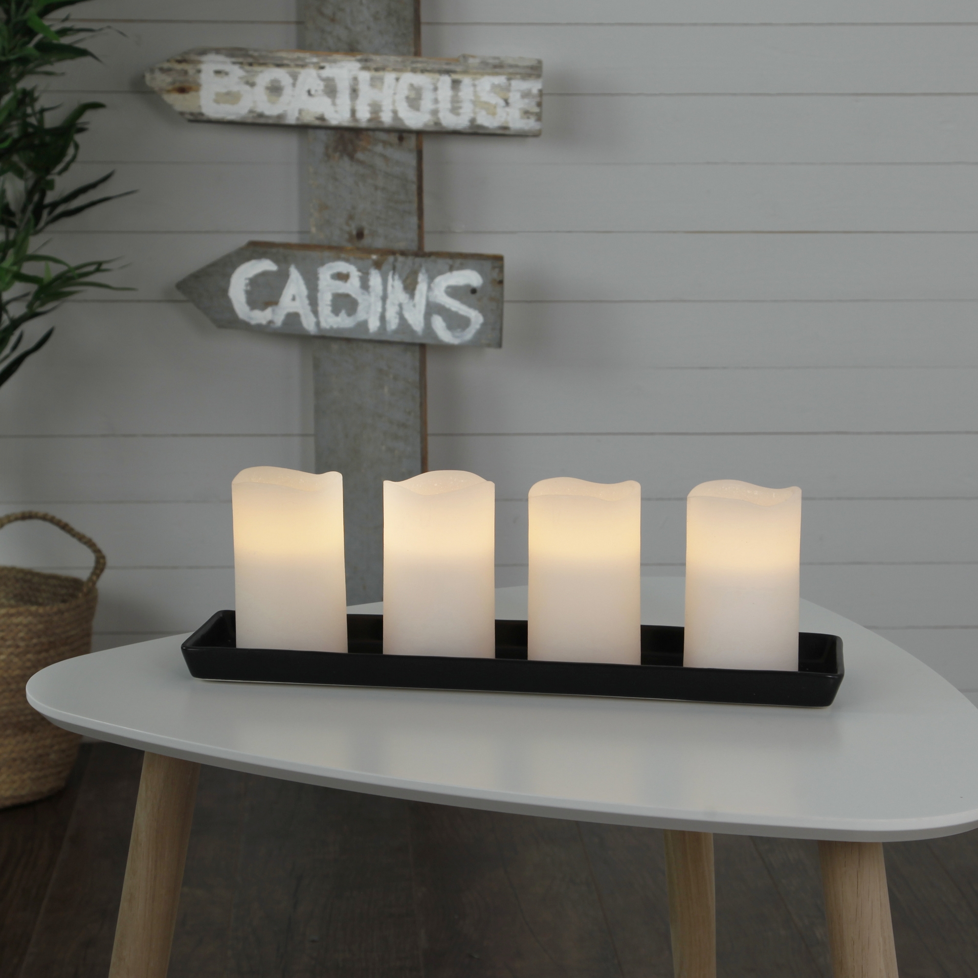 Blockljus Star Trading May LED 4-pack