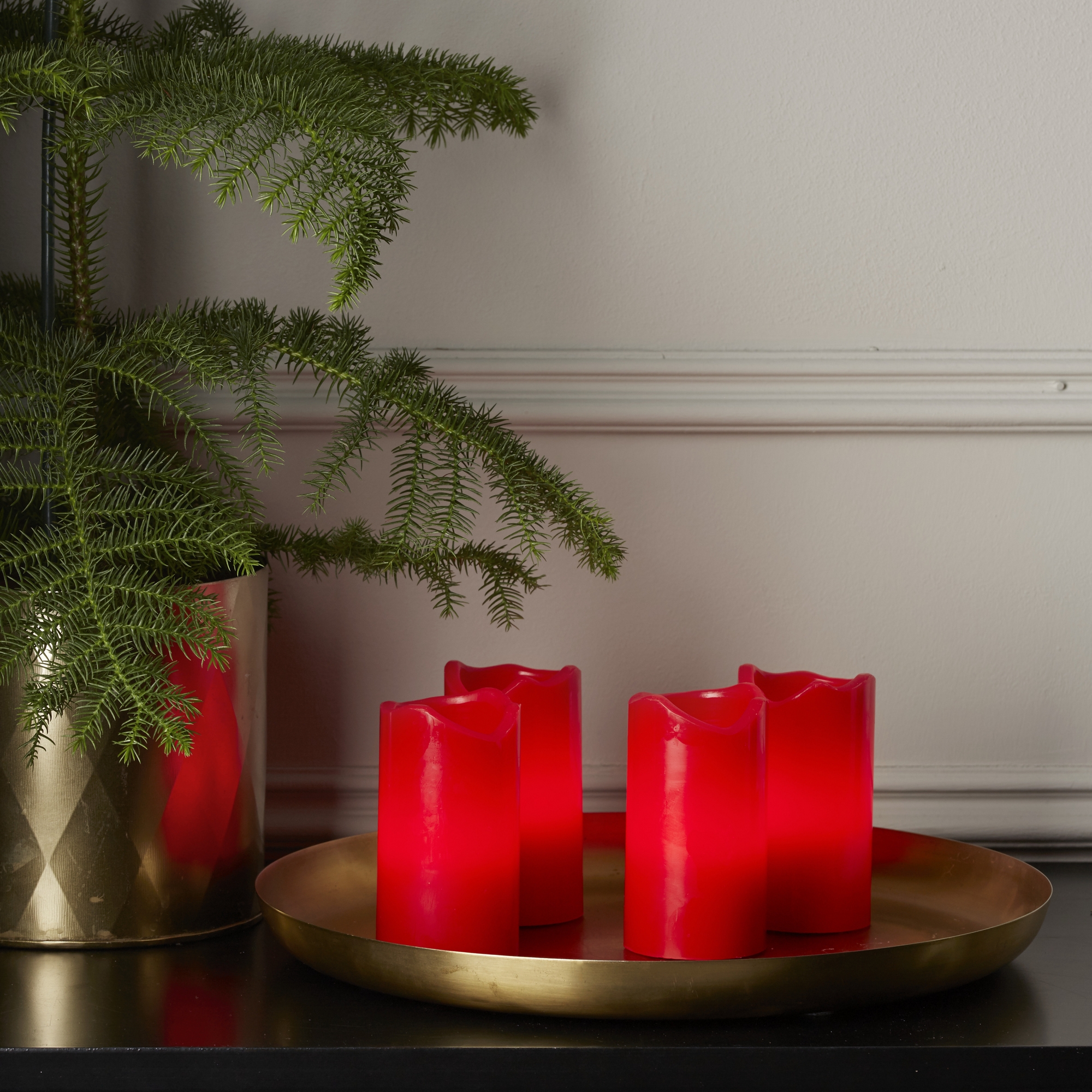 Blockljus Star Trading Advent LED 4-pack