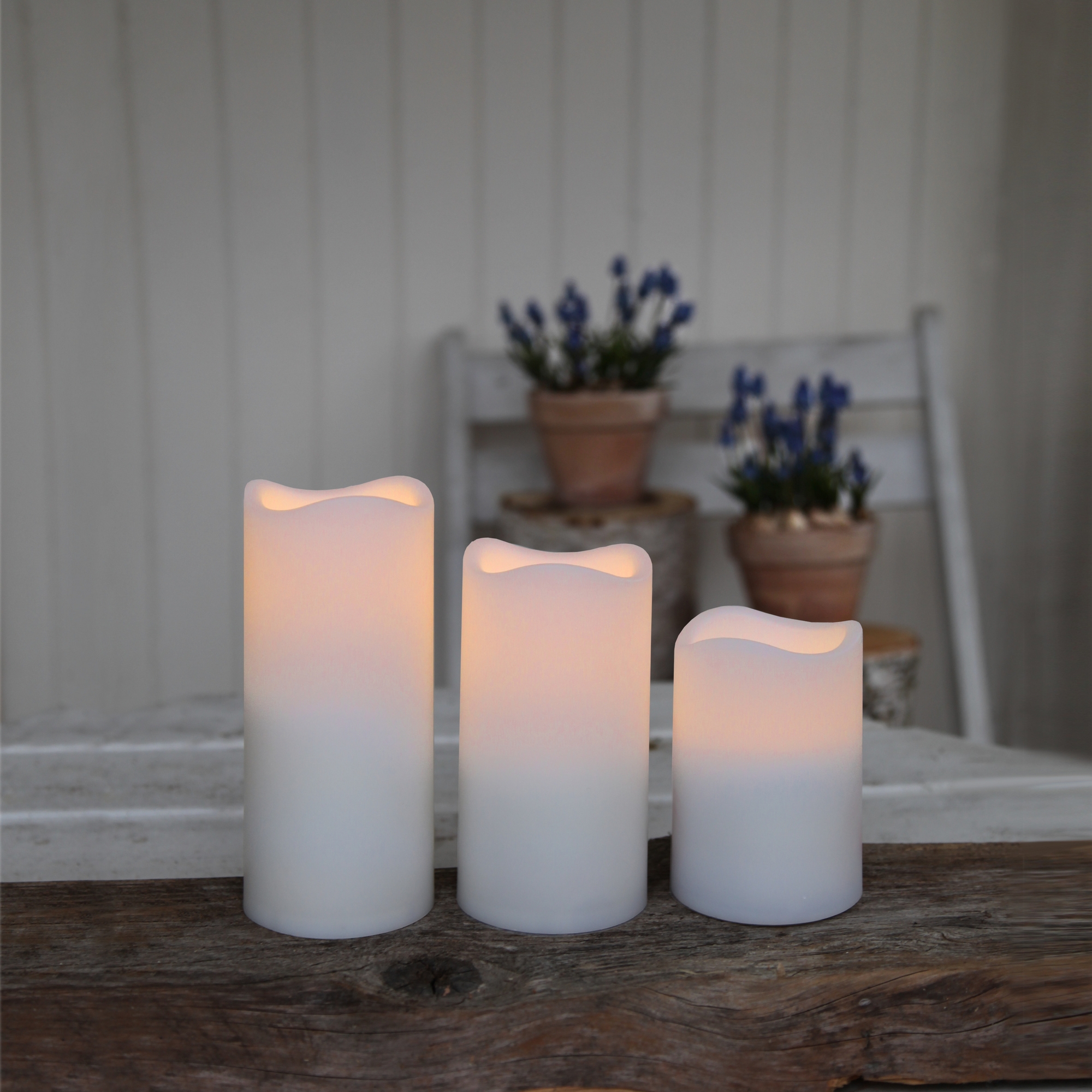 Blockljus Star Trading Paul LED 3-pack