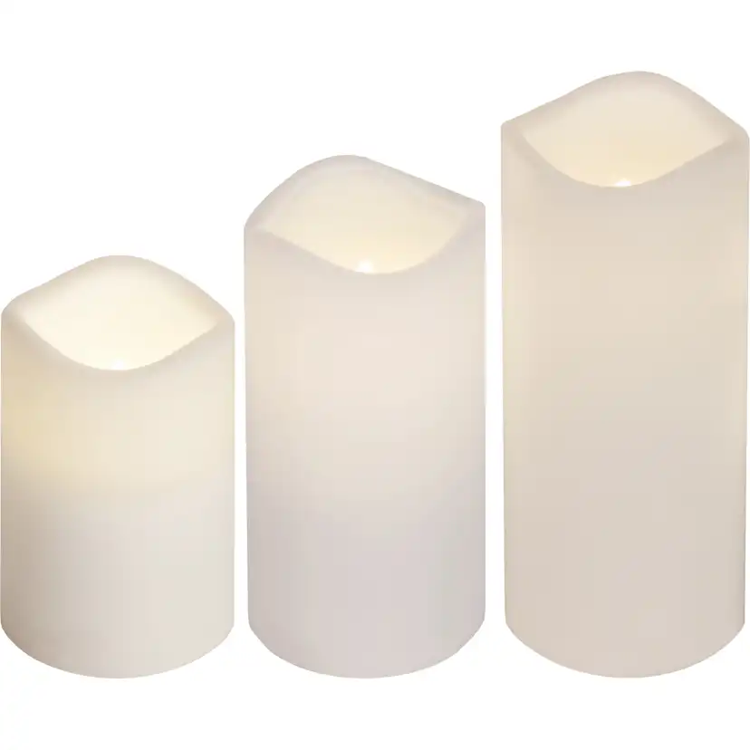 Blockljus Star Trading Paul LED 3-pack