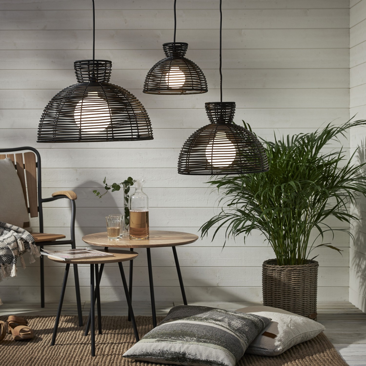 Lampskärm Star Trading Runde Svart