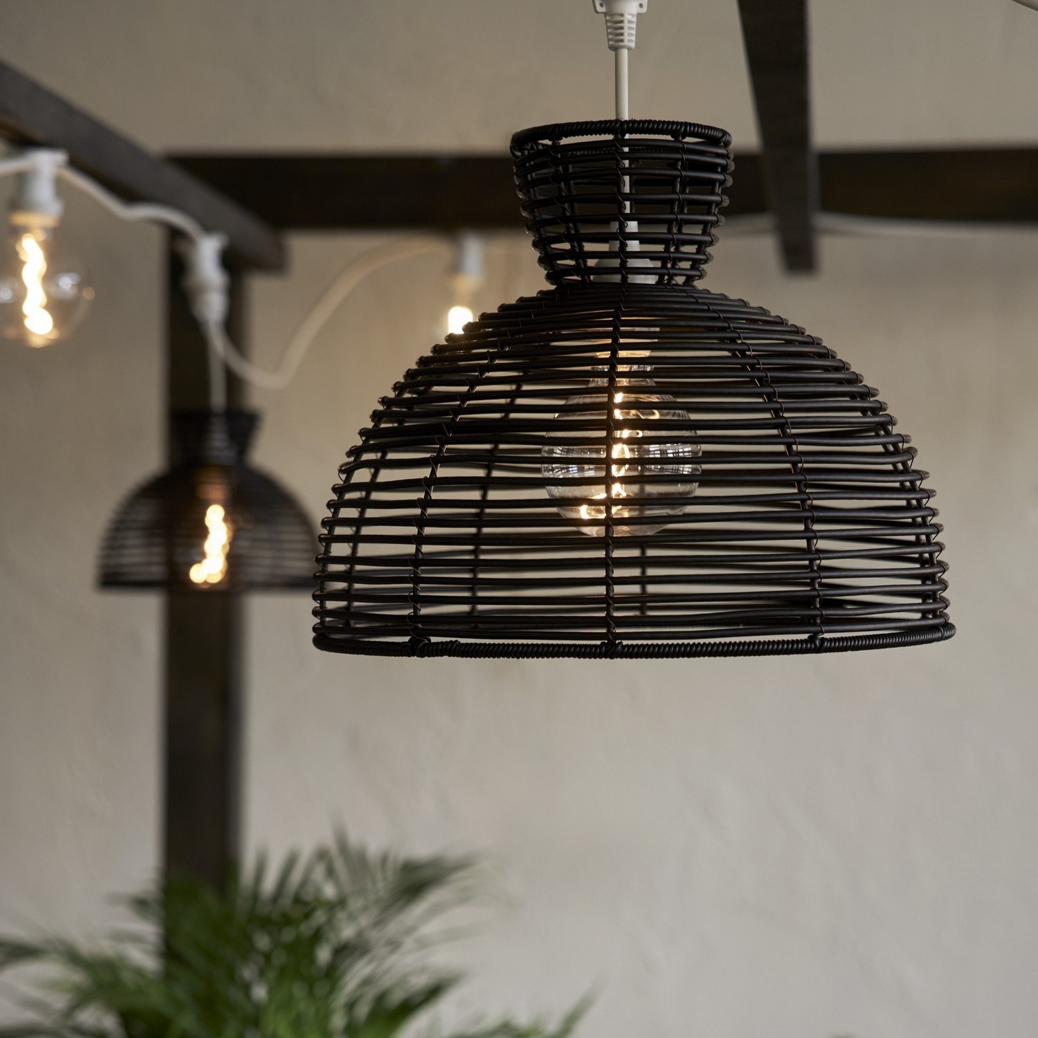 Lampskärm Star Trading Runde Svart