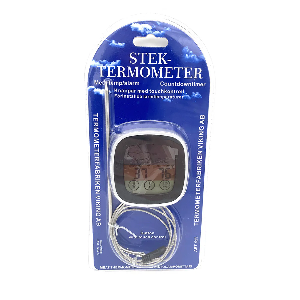 Digital stektermometer Termometerfabriken Viking Touchscreen 525