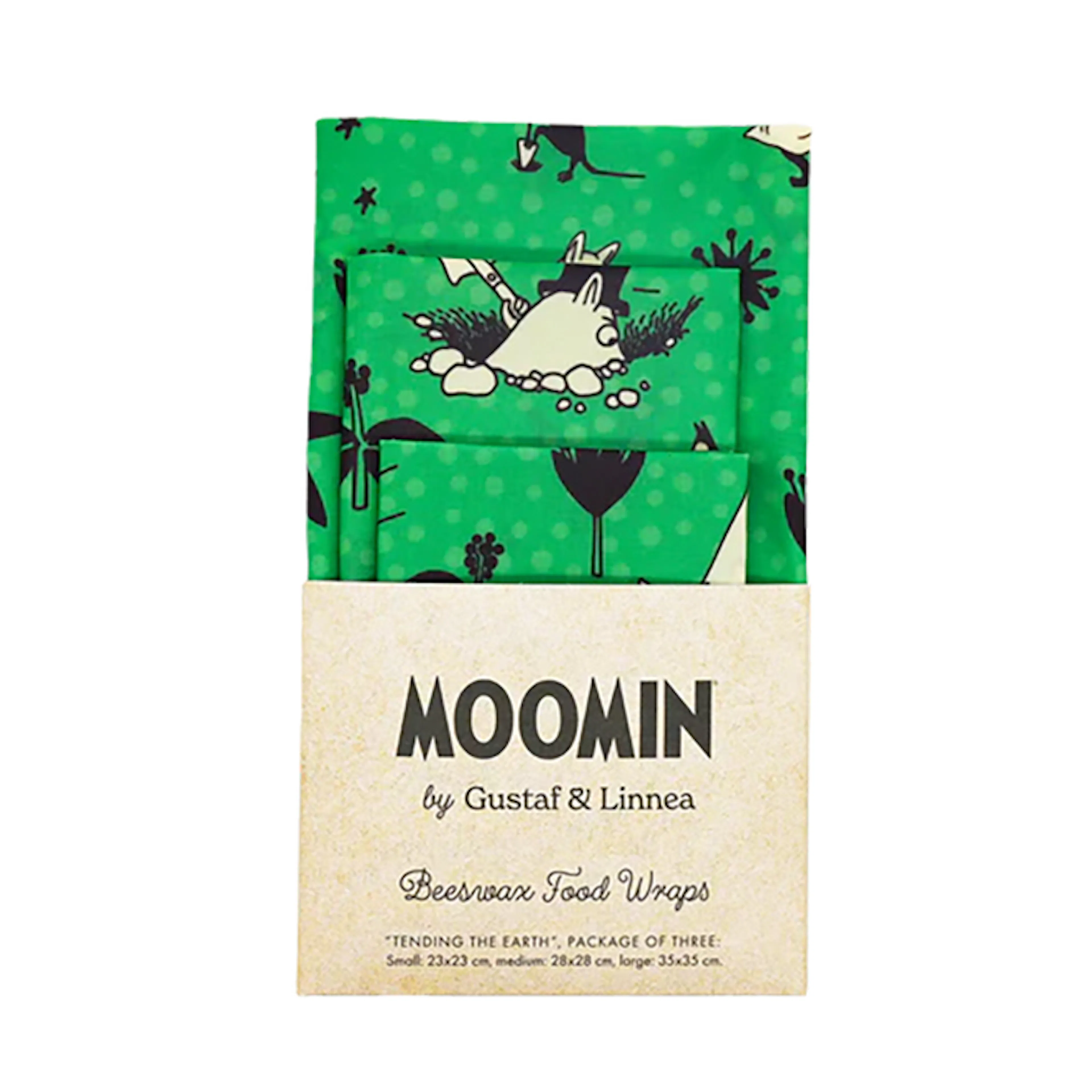 Bivaxinpackningar Gustaf & Linnea Moomin För Livsmedel 3-pack