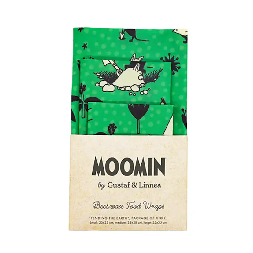 Bivaxinpackningar Gustaf & Linnea Moomin För Livsmedel 3-pack