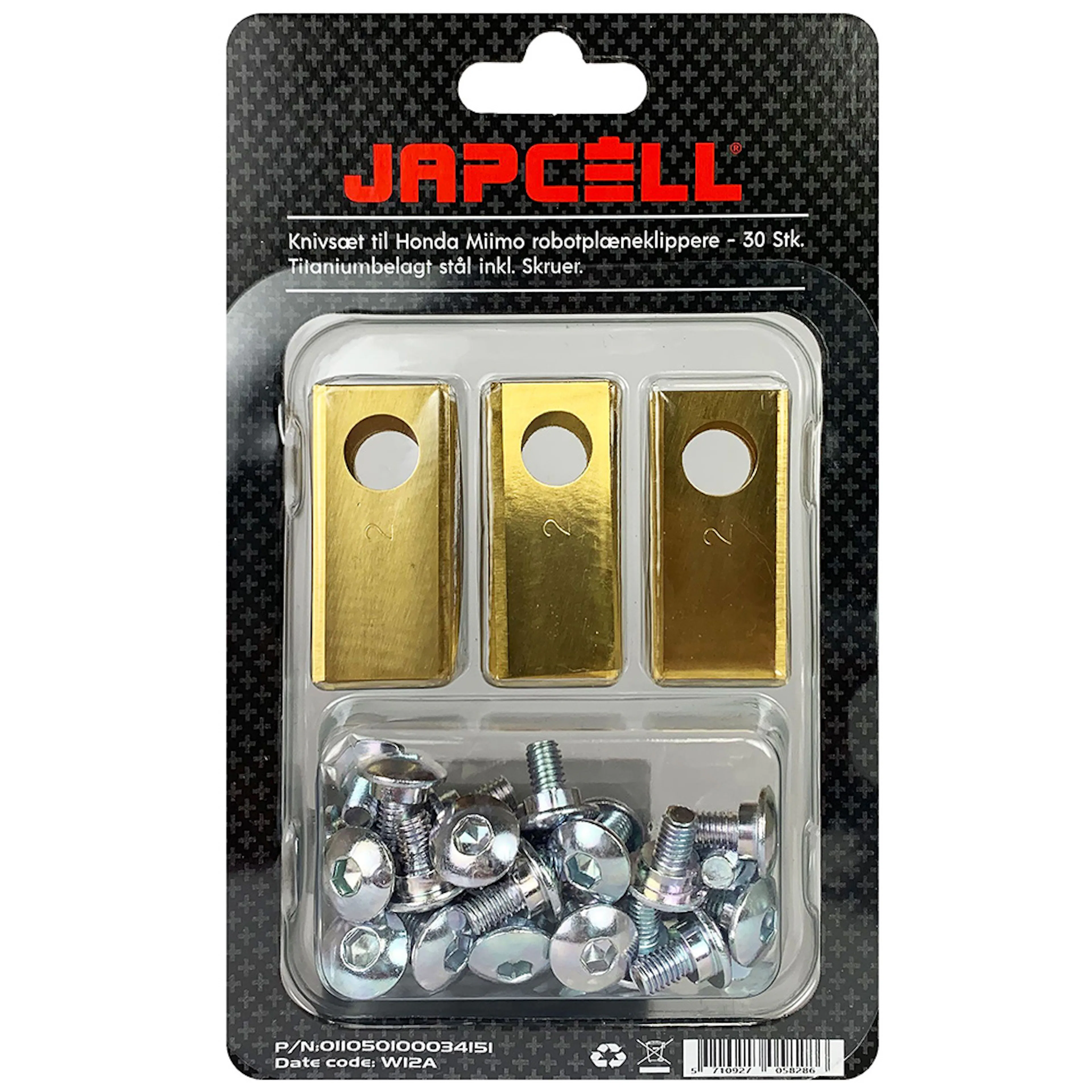 Knivsats Japcell för Robotgräsklippare 100034151
