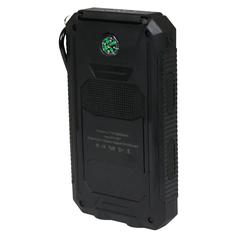 Powerbank Japcell Äventyrsmodell med Solpanel 10000 mAh för Utomhusaktiviteter