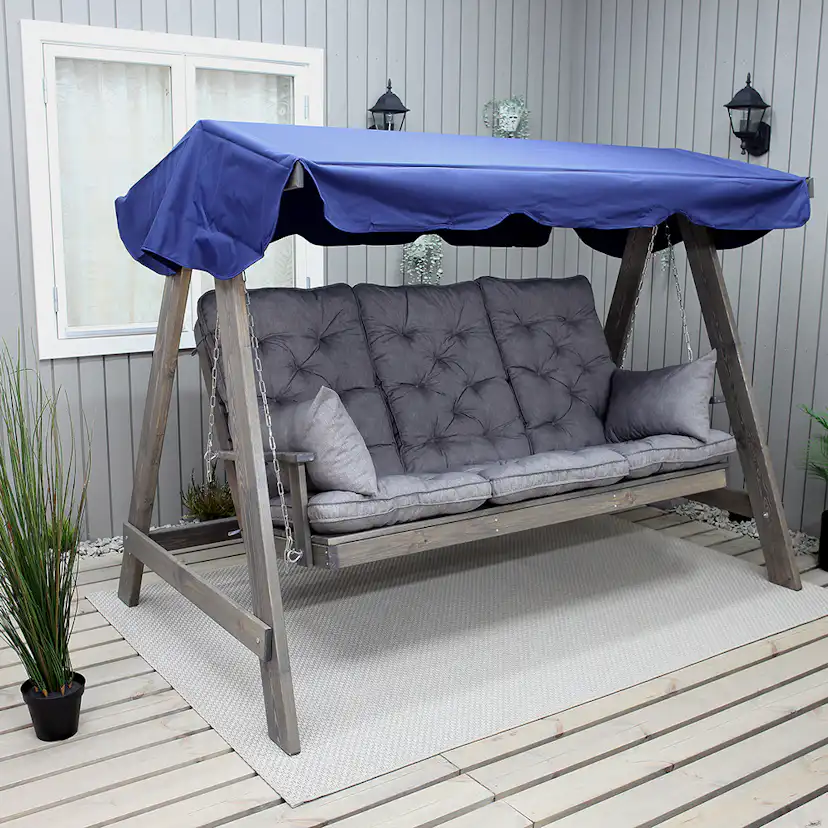 Hammockdyna Baltic Garden Malmö Dynset till Hammock med Hög Rygg, Grå