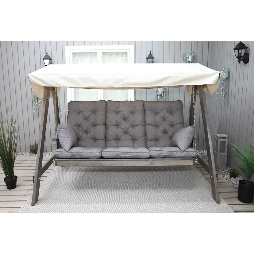 Hammockdyna Baltic Garden Malmö Dynset till Hammock med Hög Rygg, Grå