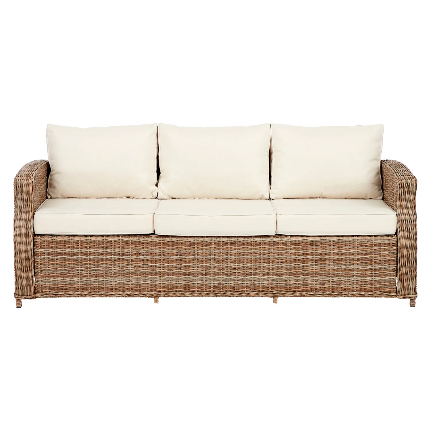 Loungesoffa VILA Gotland 3-sits Trädgårdssoffa i Konstrotting med Dynor