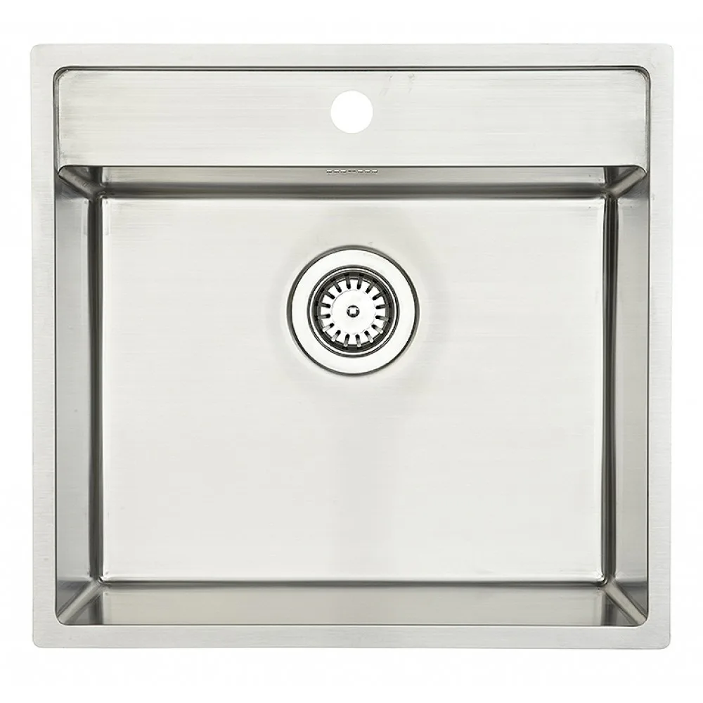 Diskho Lavabo Nexus 60 Rostfri 530 mm Enkel med Korgventil & Vattenlås