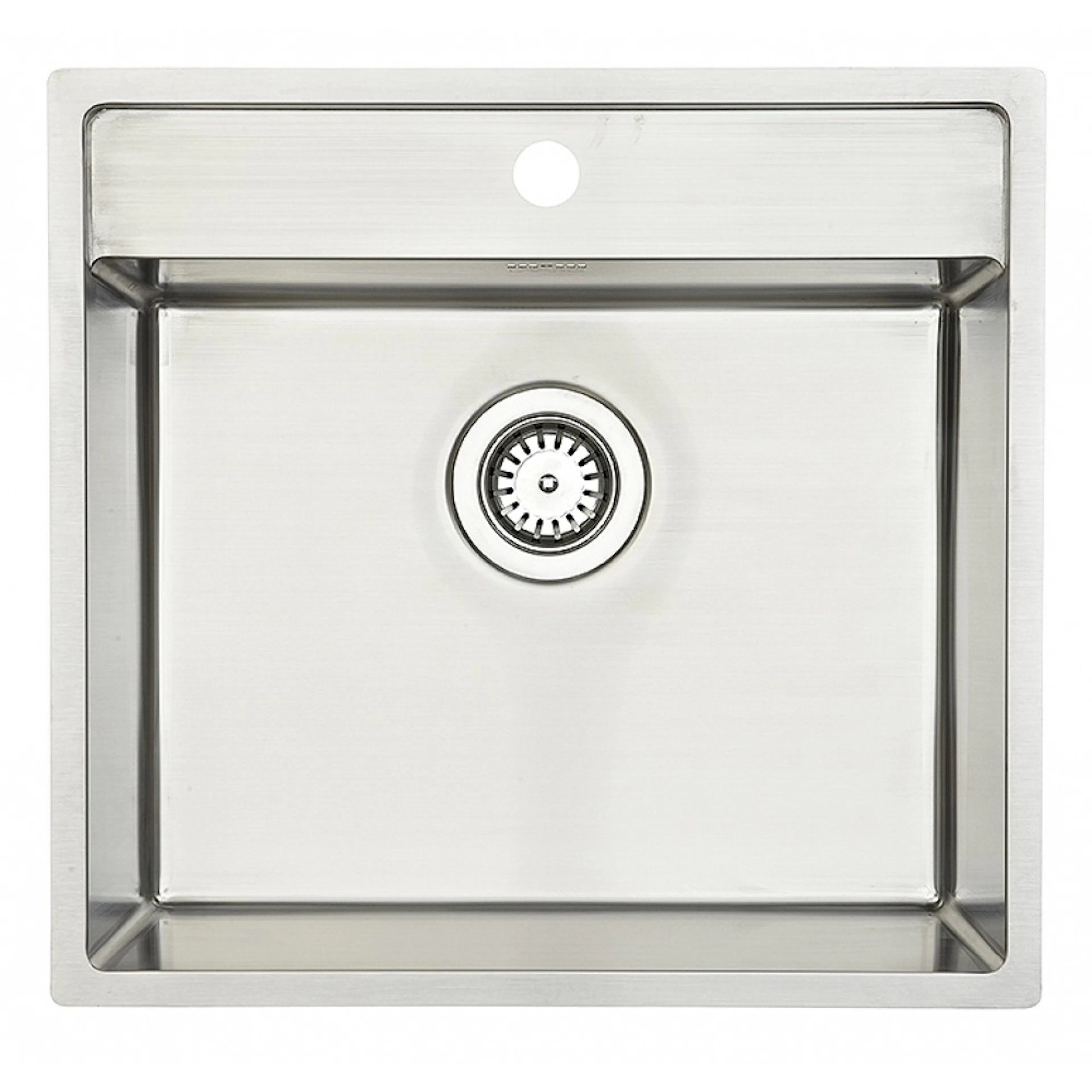 Diskho Lavabo Nexus 60 Rostfri 530 mm Enkel med Korgventil & Vattenlås