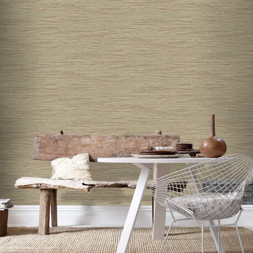 Tapet WOW Grasspaper Olivbrun