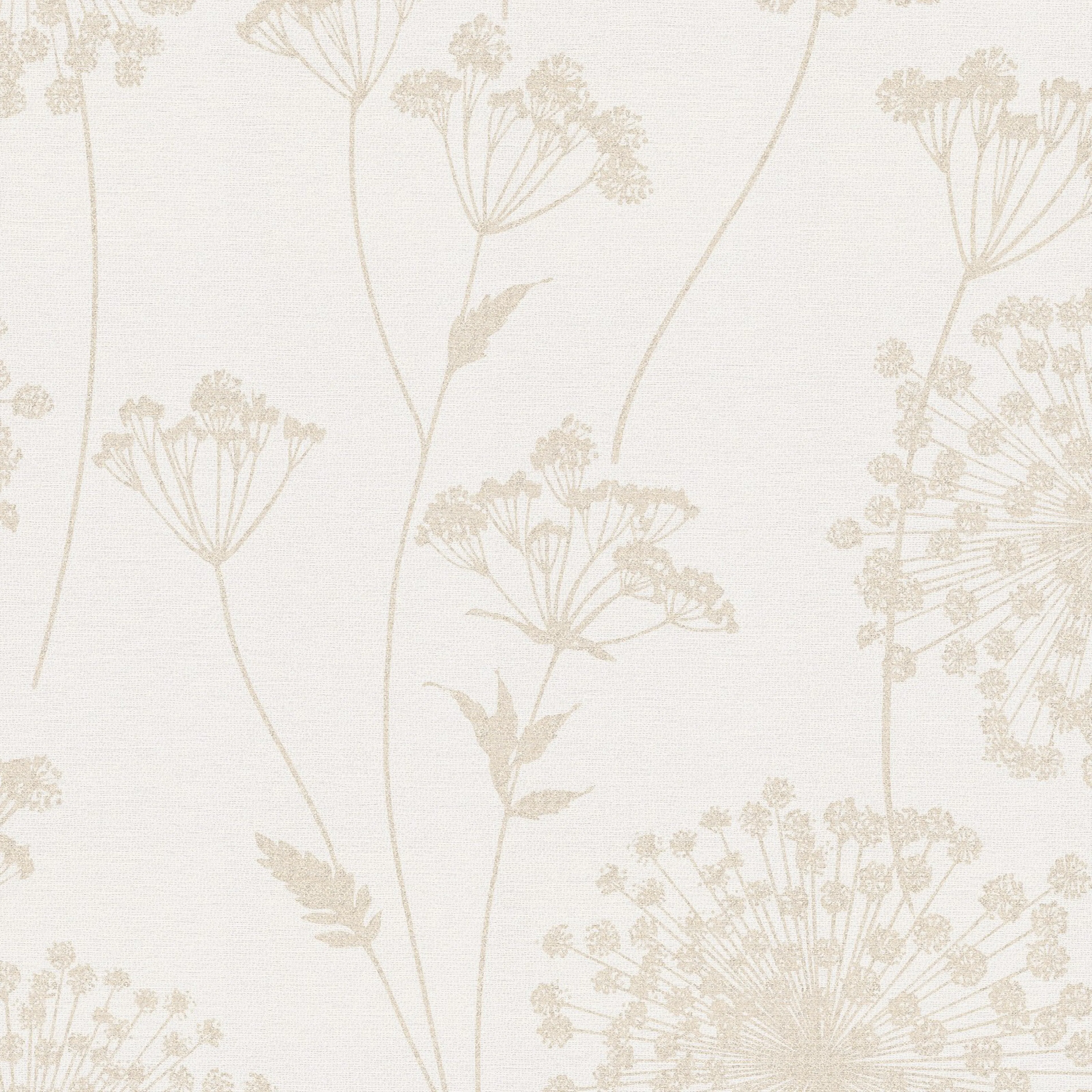 Tapet WOW Field Beige Blommor