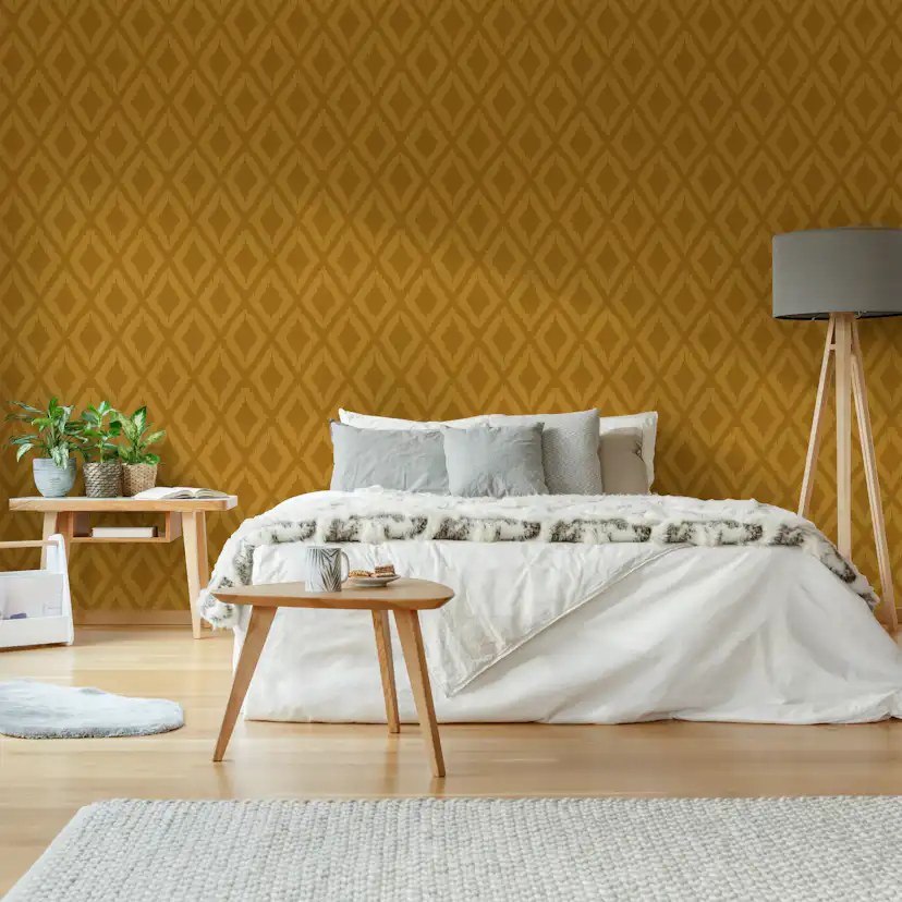 Tapet WOW Ikat Mörk