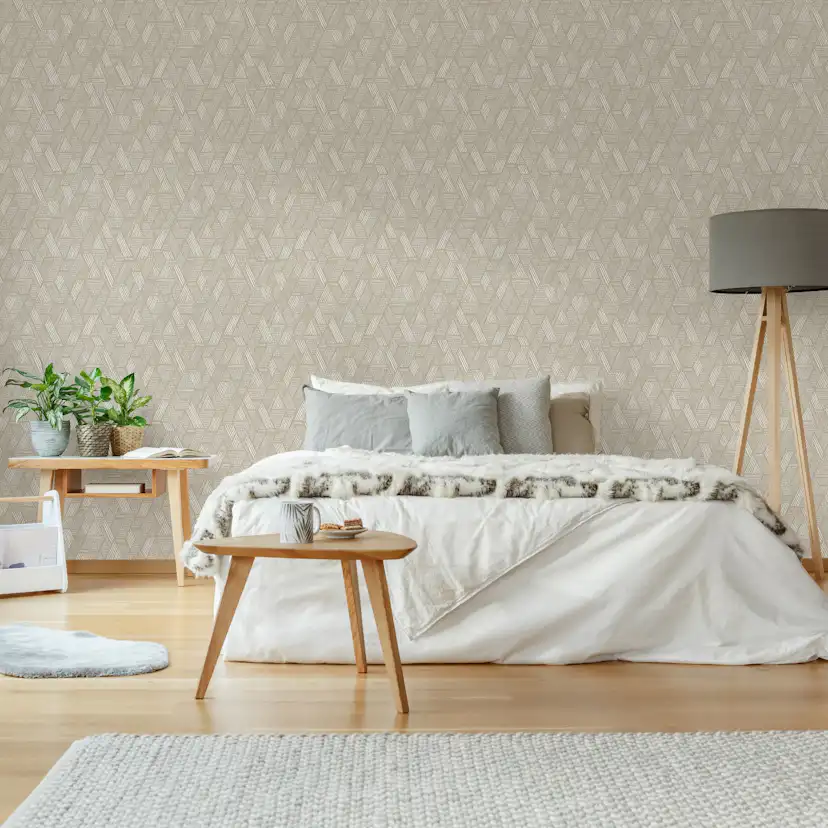 Tapet WOW Ethnic Stitch Naturligt