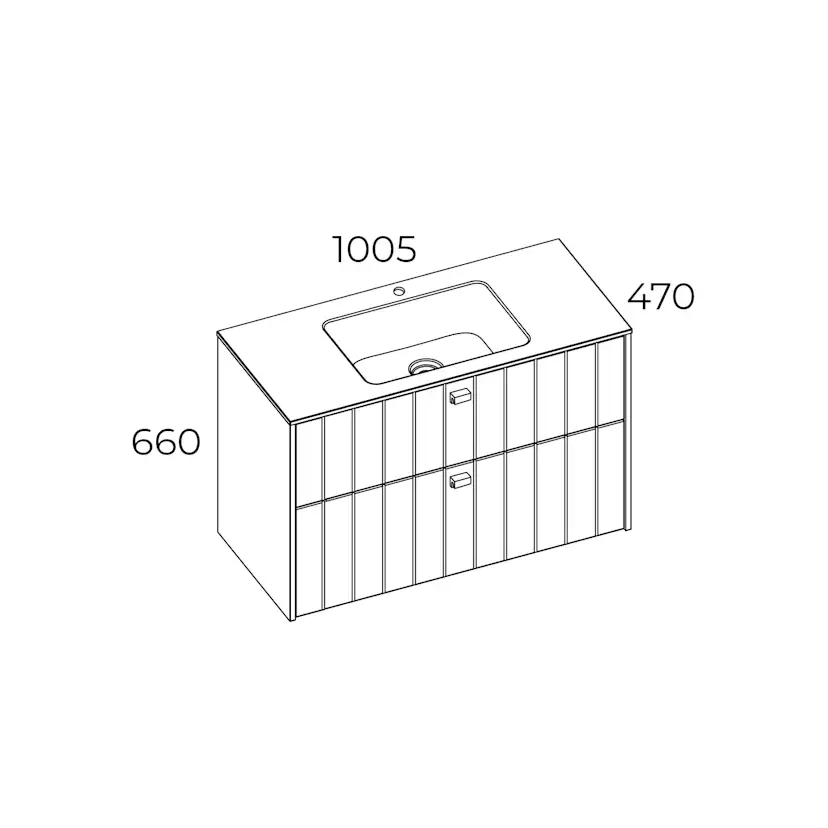Tvättställsskåp Swebad Vemdalen