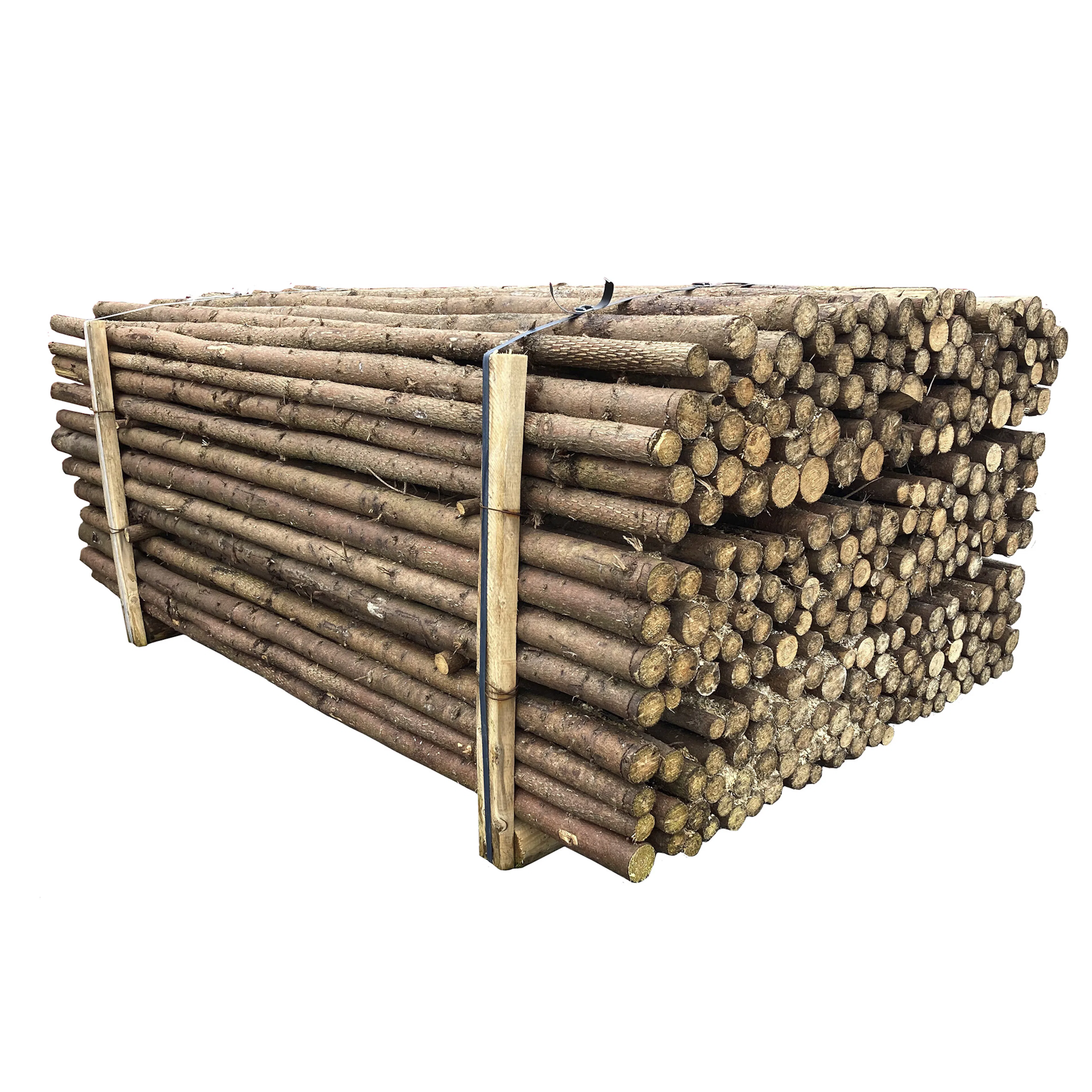 Staket Nordic Fence Bjälkar Med Bark