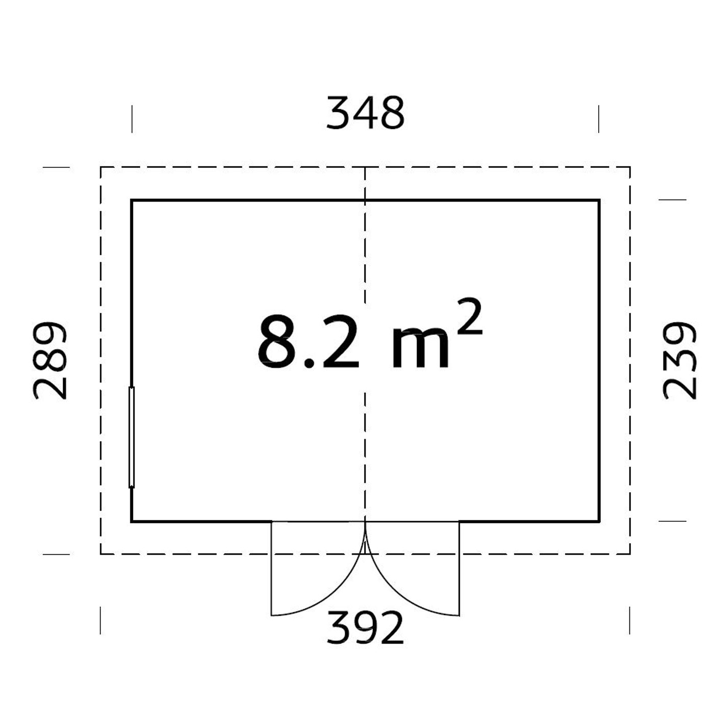 Förråd Palmako Nils 8,2 m2