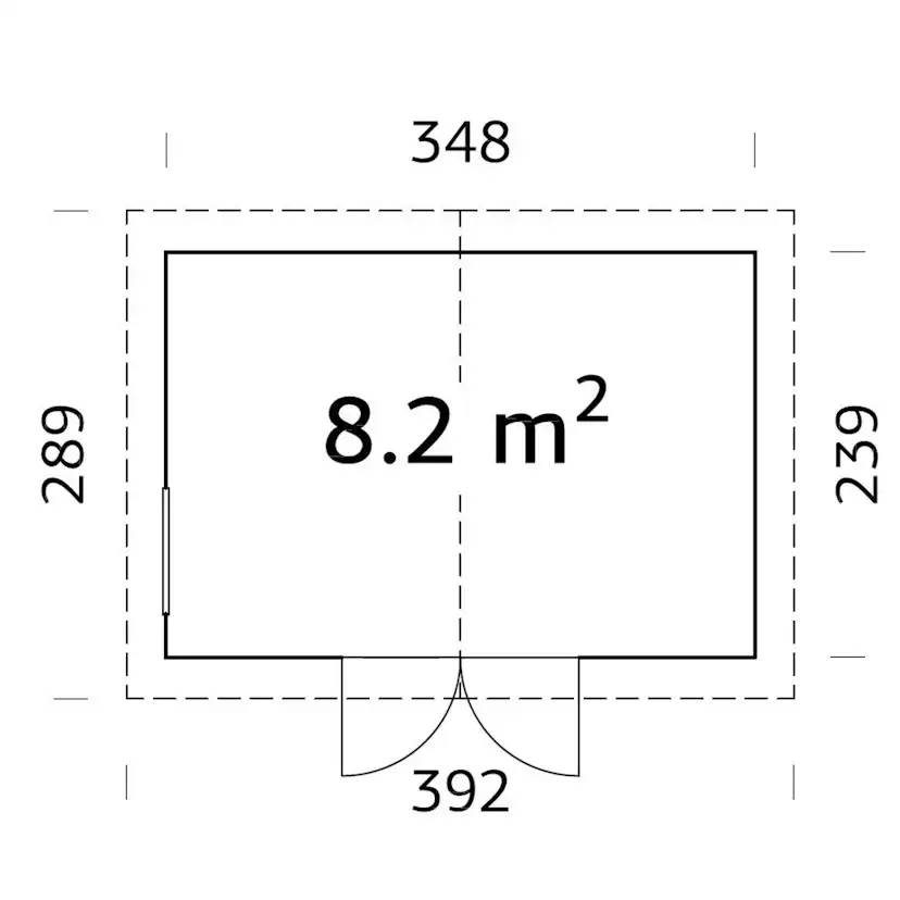 Förråd Palmako Nils 8,2 m2