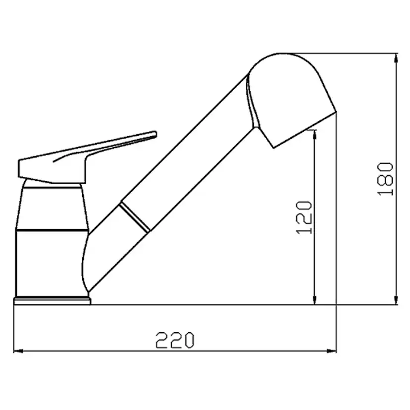 Tvättställsblandare Osculati Toalett/Pentry med Dusch