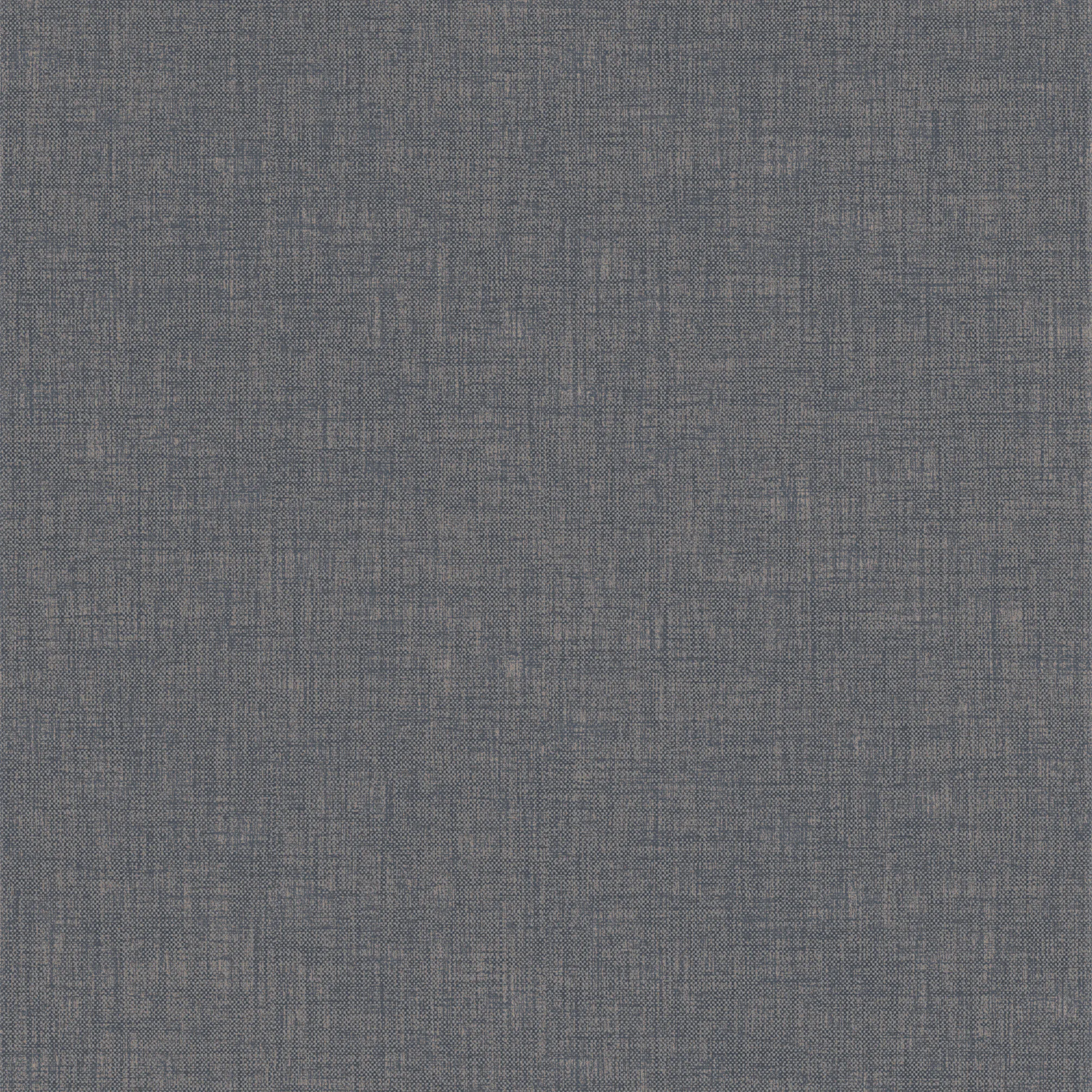 Tapet WOW Linne Glänsande Enfärgad Blå 10125466