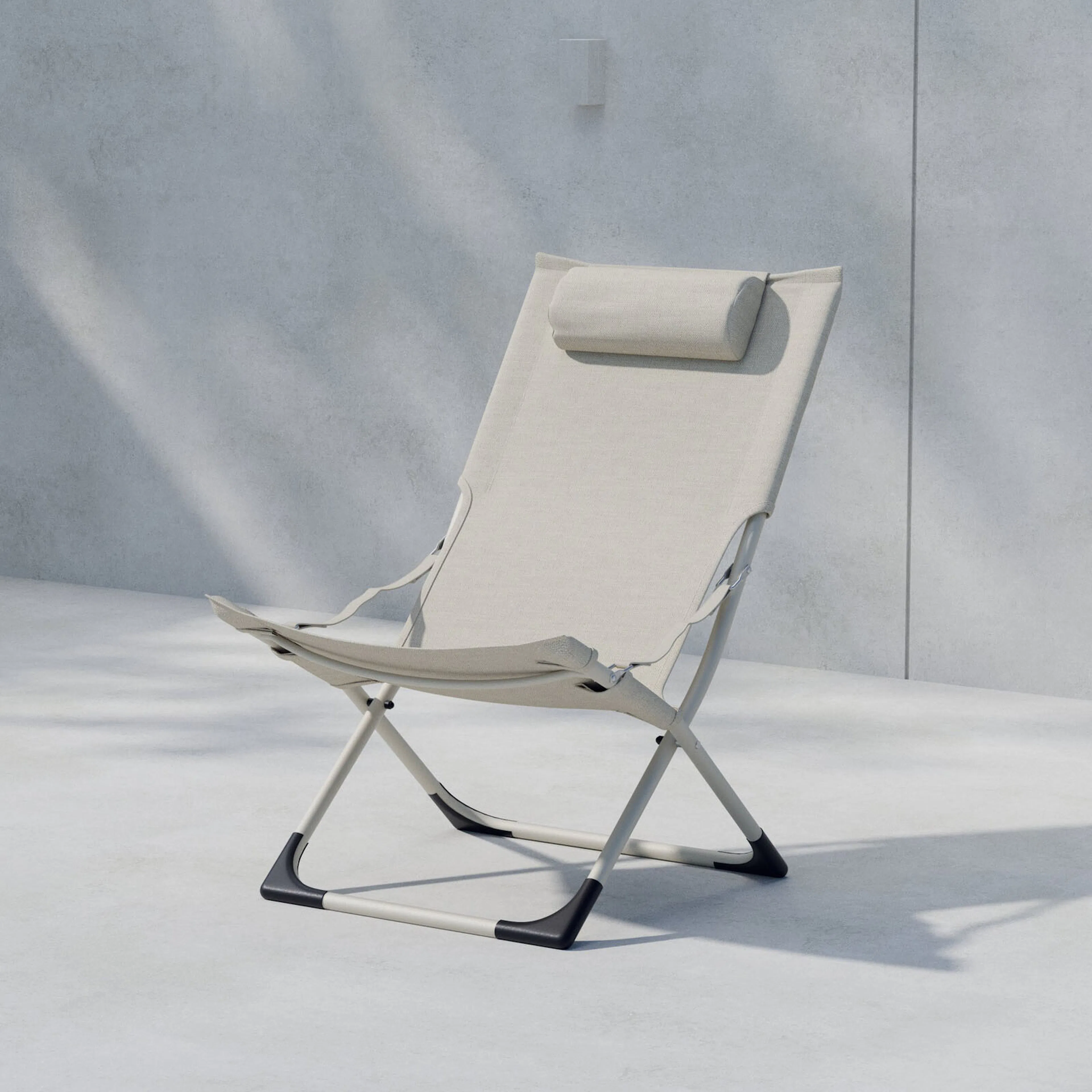 Solstol Venture Home Seville Portabl Fällbar Stol med Nackkudde