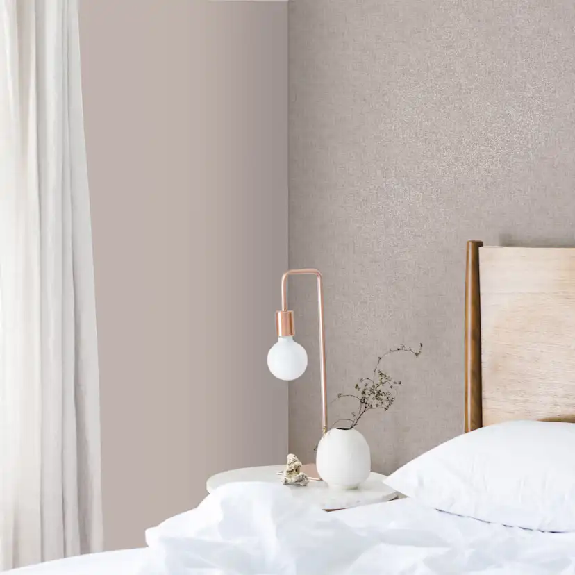 Tapet WOW Linne Glänsande Enfärgad Brun 10138715