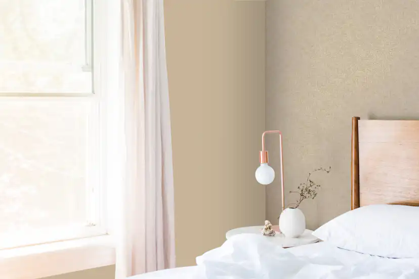 Tapet WOW Linne Glänsande Enfärgad Gul 10138716