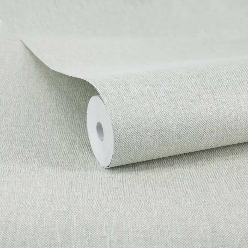 Tapet WOW Linne Glänsande Enfärgad Sage 10138719