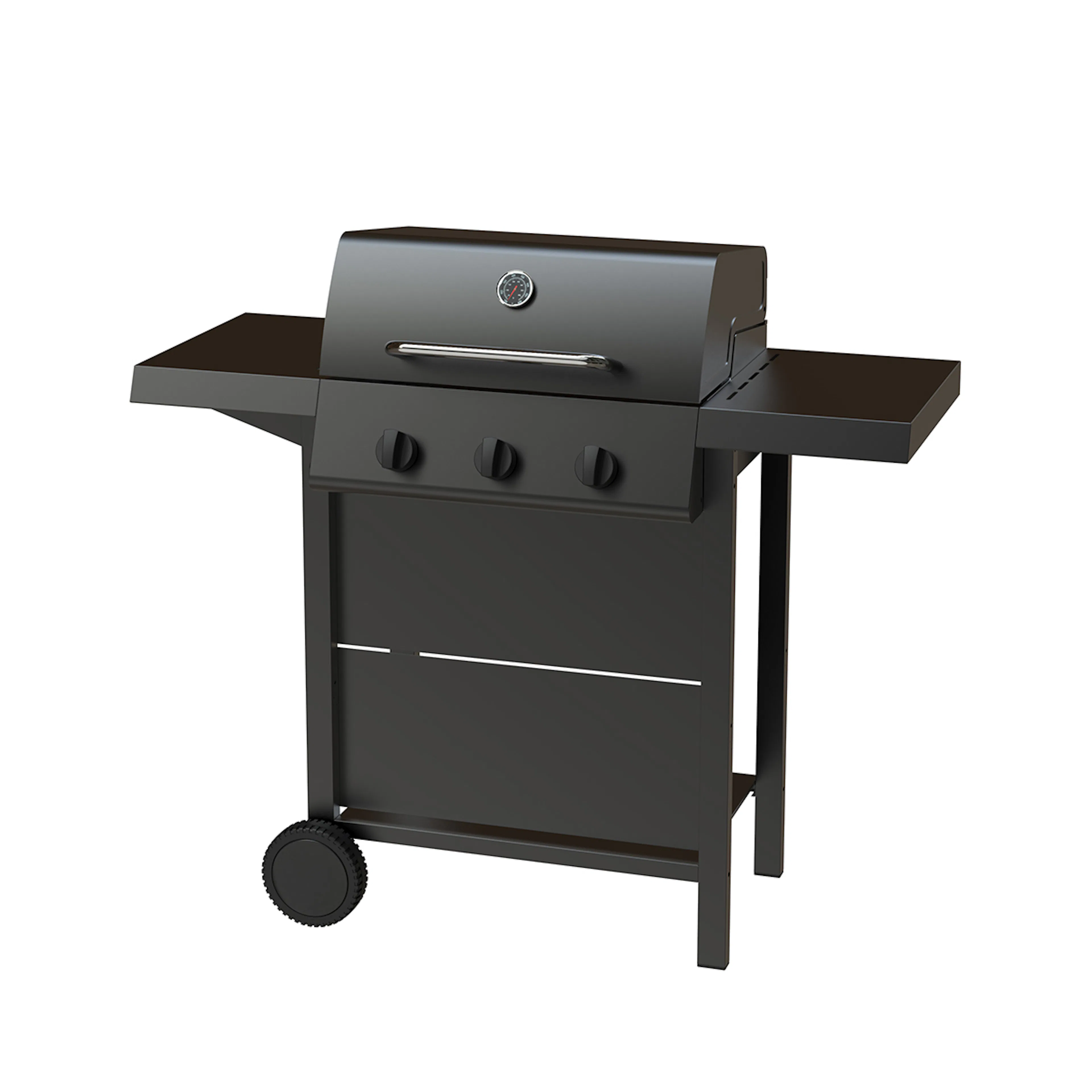 Gasolgrill Dose Barbeque 3 Brännare Svart