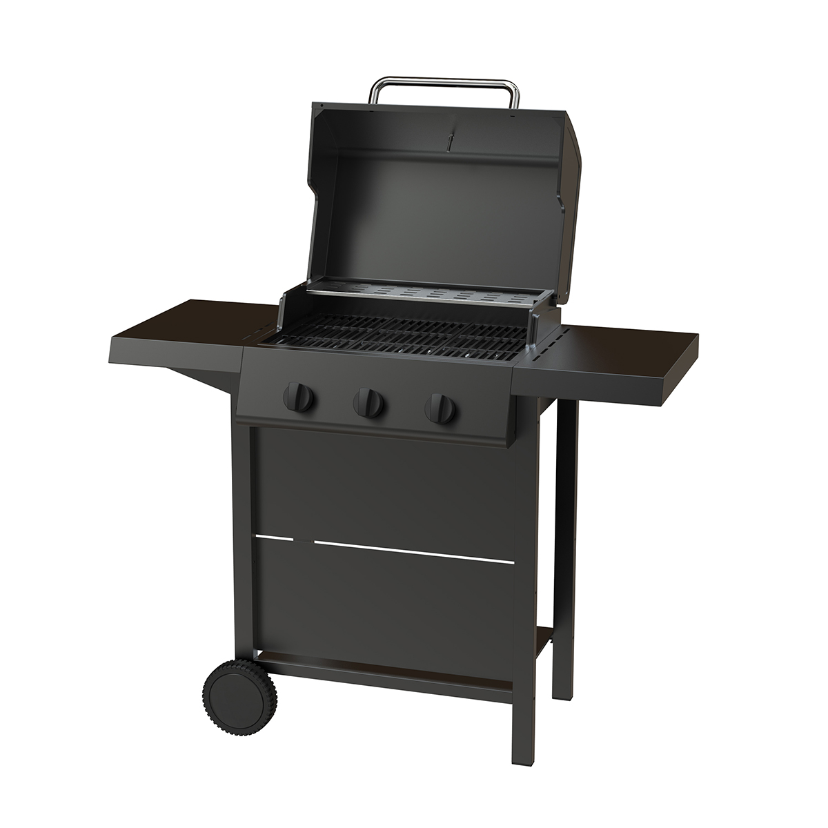 Gasolgrill Dose Barbeque 3 Brännare Svart