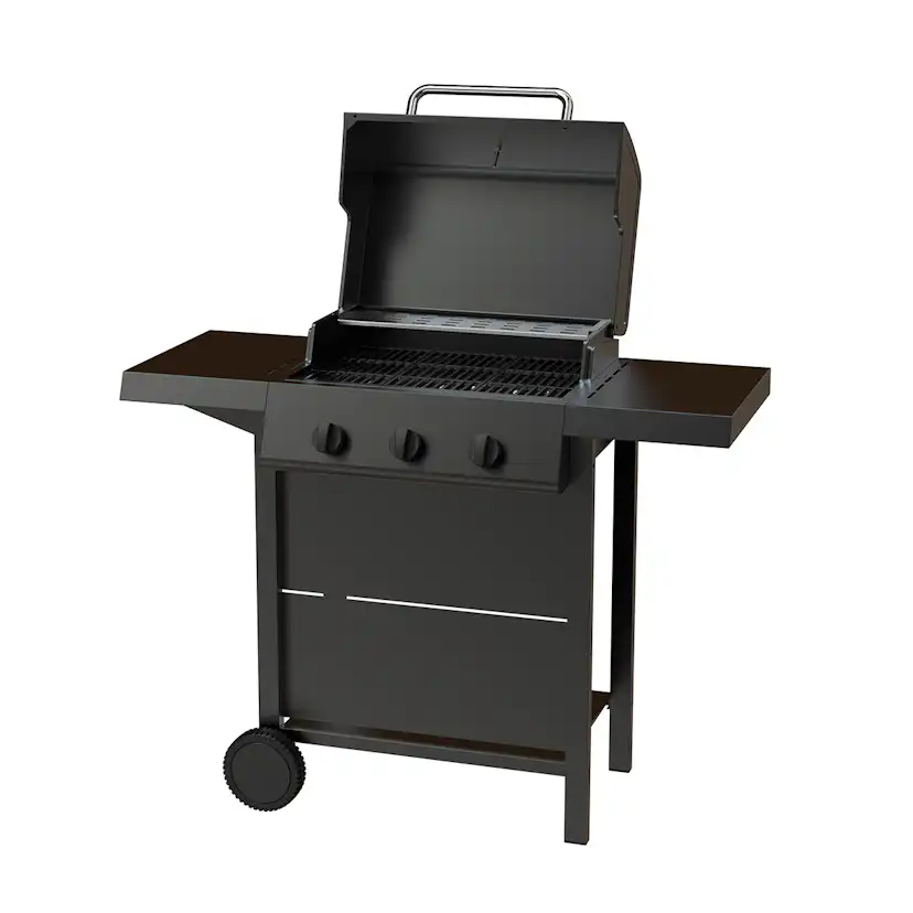 Gasolgrill Dose Barbeque 3 Brännare Svart