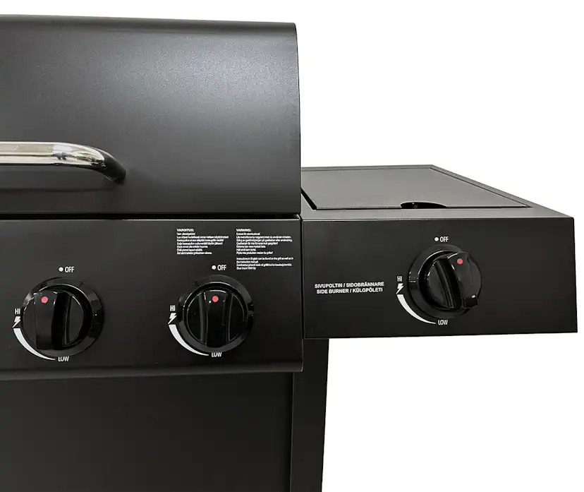 Gasolgrill Dose Barbeque 6+1 Brännare Svart