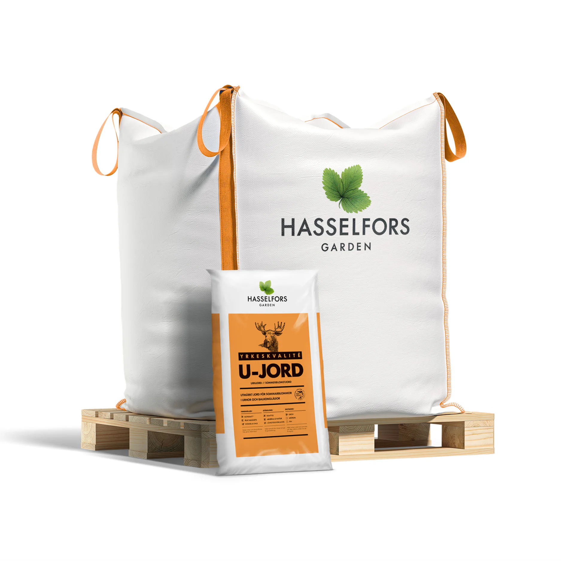 U-jord Hasselfors Garden Planteringsjord Storsäck 1500L