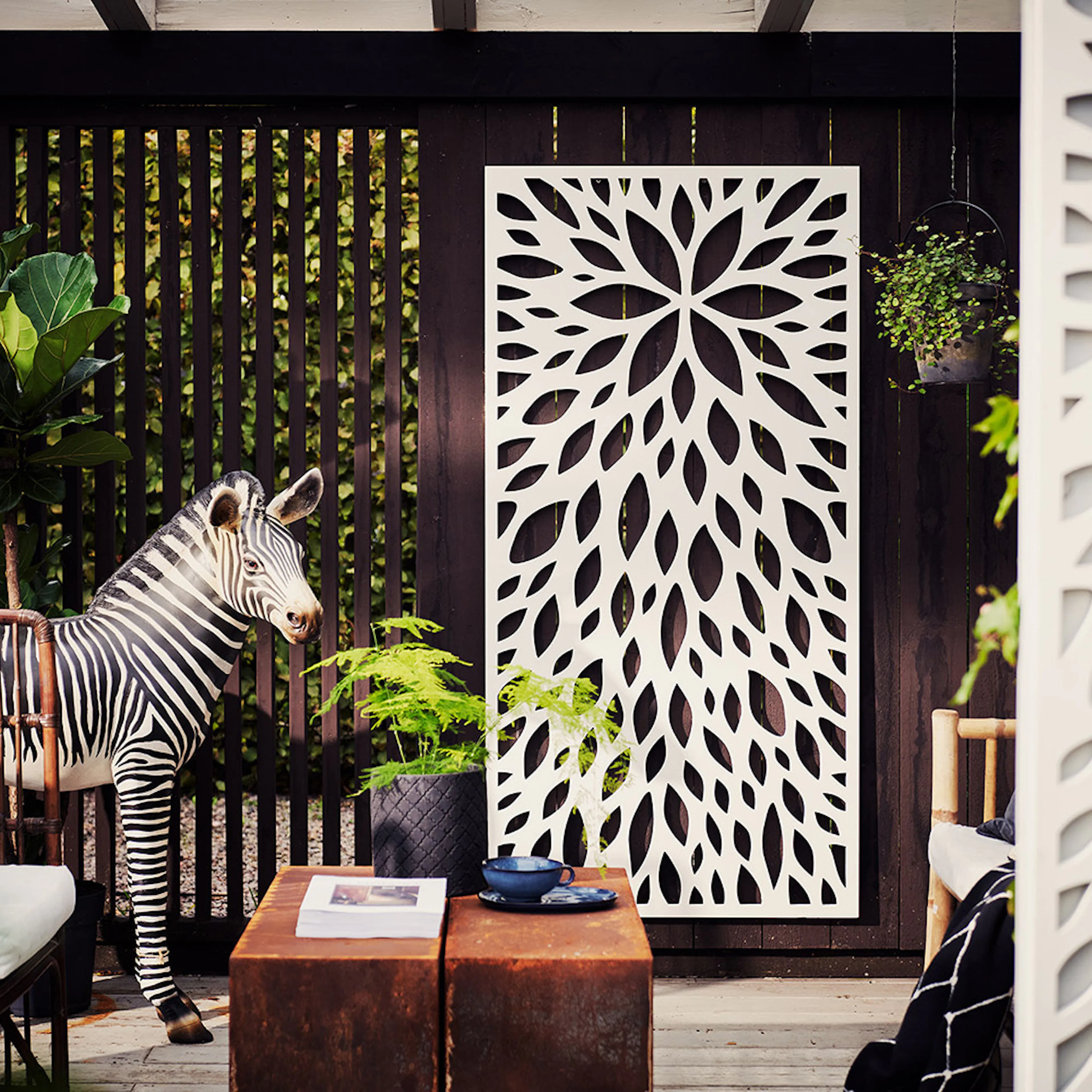 Designskärm Jabo Fleur 790x1590x18 mm