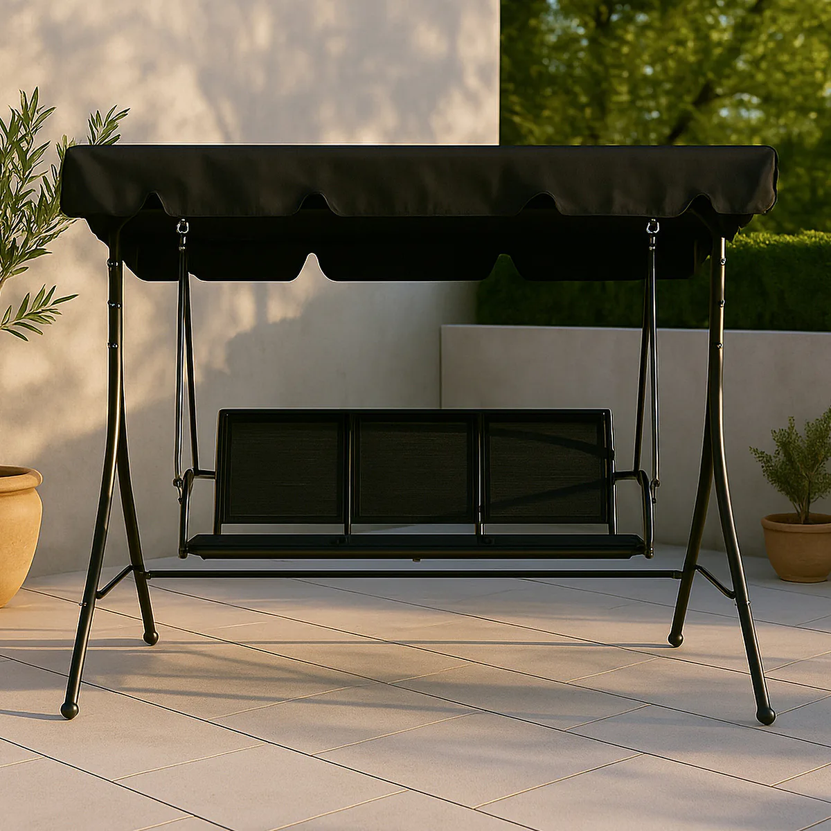 Hammock Venture Home Montreal Utomhus med 3 Sittplatser, Stål/Polyester