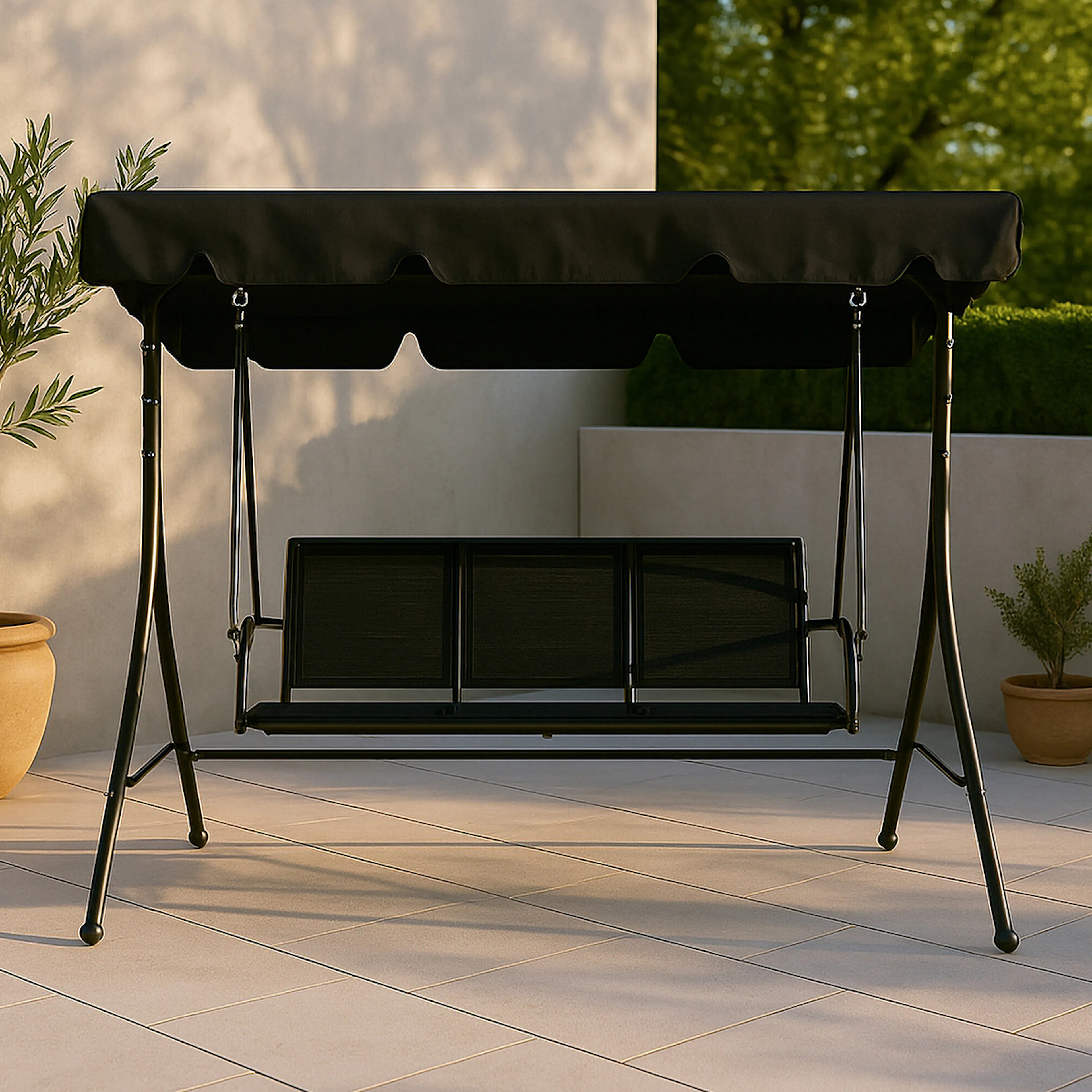 Hammock Venture Home Montreal Utomhus med 3 Sittplatser, Stål/Polyester