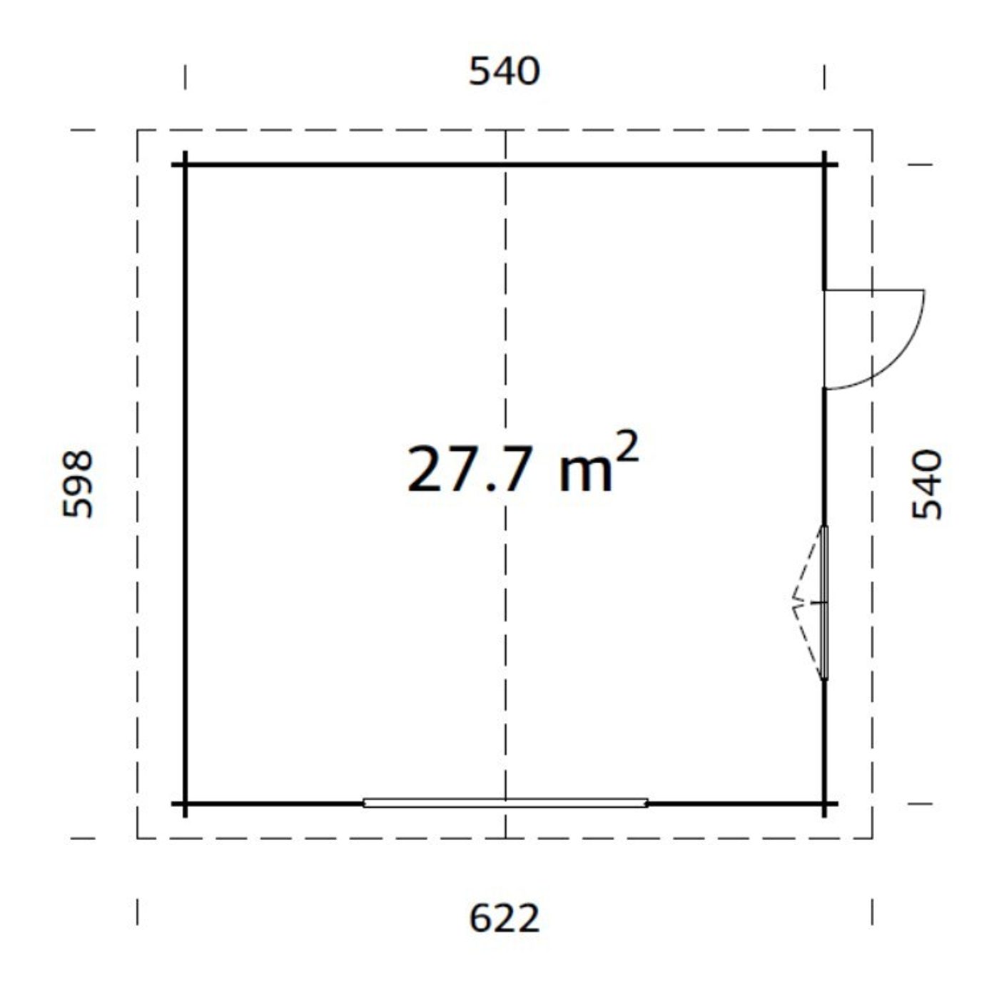 Garage Palmako Roger Kit 29,2 m2