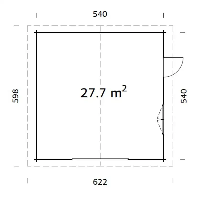 Garage Palmako Roger Kit 29,2 m2