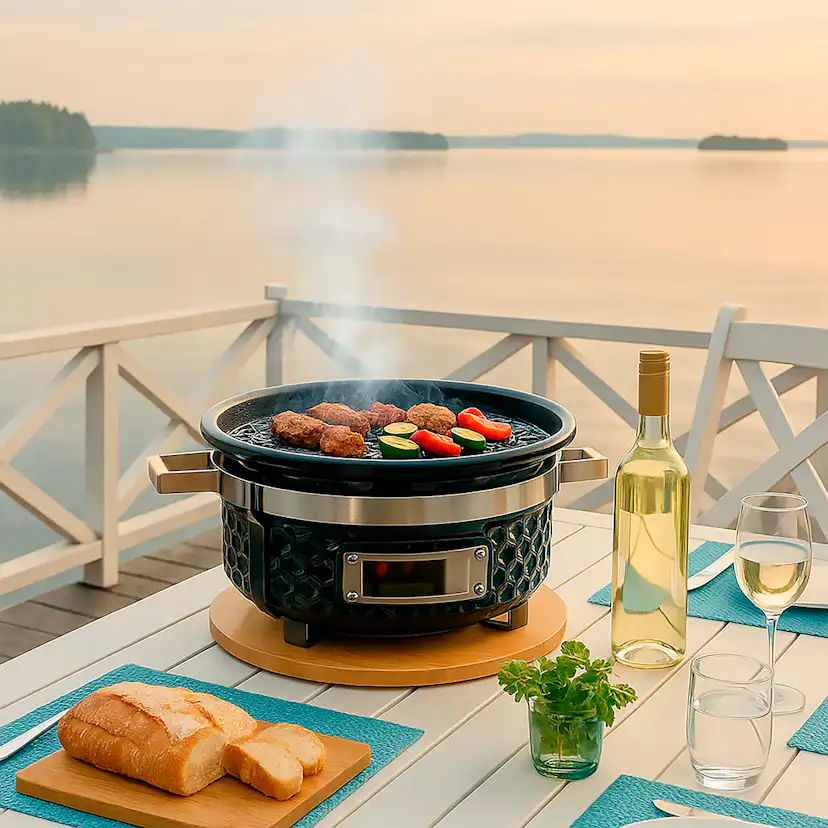 Kolgrill Easy Cooking Kamado Korea Hibachi 28 Portabel