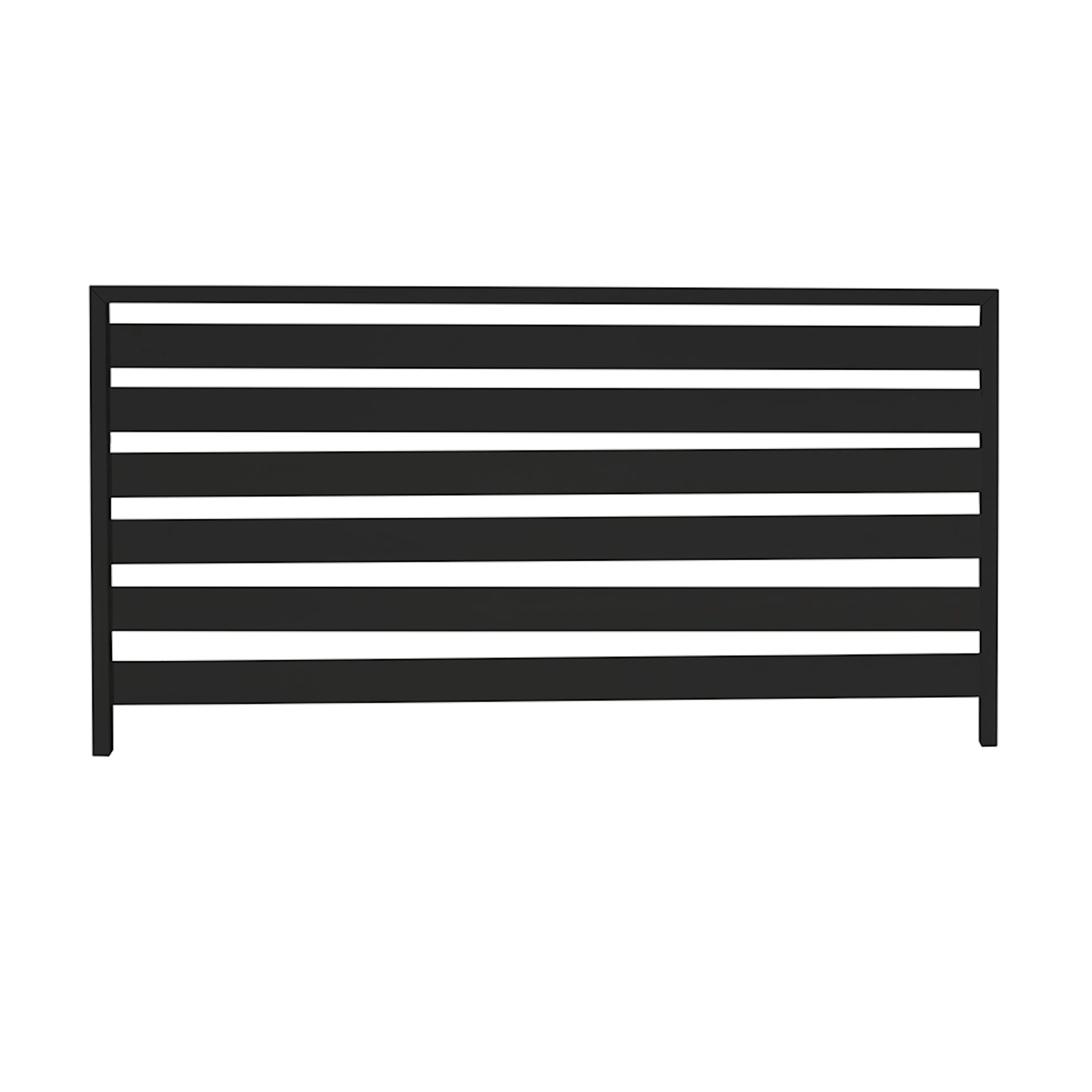 Aluminiumstaket Skotte Garden Rand Svart