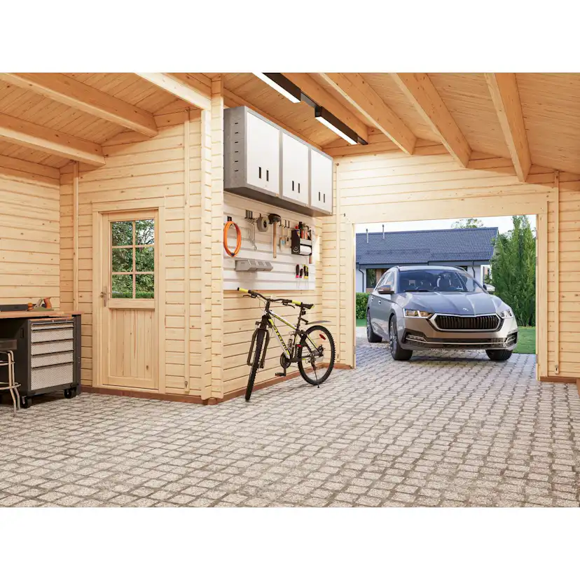 Garage Palmako Roger 21,9 m2 med Slagport