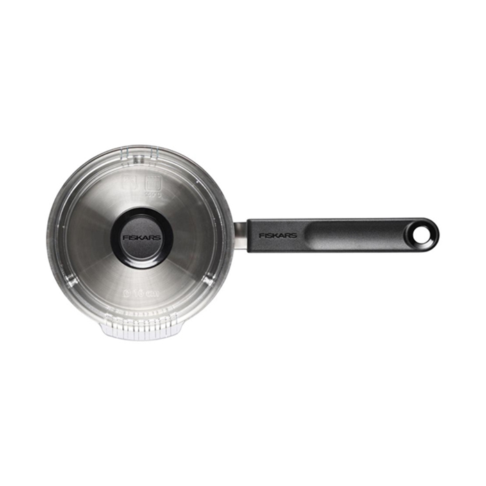 Kastrull 1,5 L Fiskars Functional Form – Med Glaslock, Idealisk för Sås och Småportioner